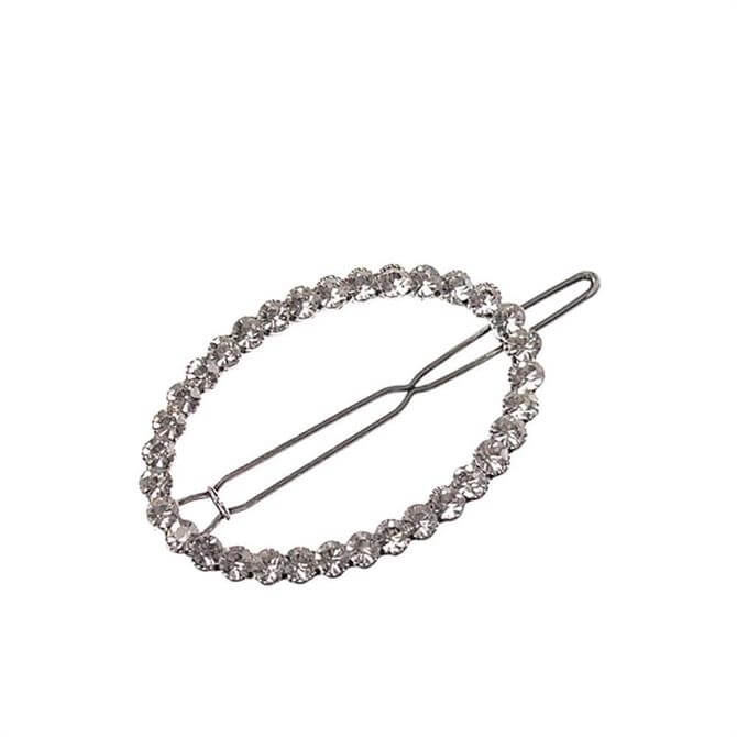 Hot Tomato Silver Vintage Style Oval Clip